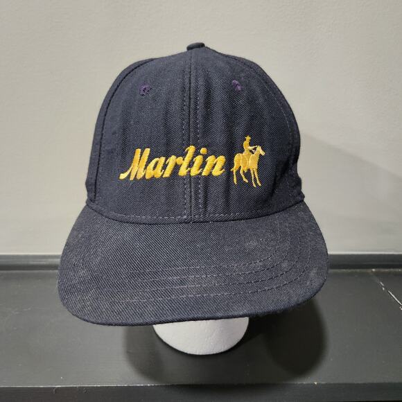 VTG 80s? Marlin Firearms Rifle Manufacturer USA Made Snapback Hat Cap OSFA - Picture 3 of 14